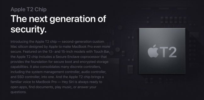 ชิพ Apple T2 Security