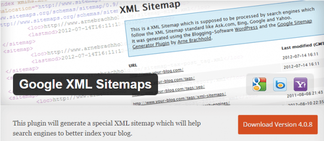 สร้างแผนผังเว็บไซต์ Google-XML-Sitemaps