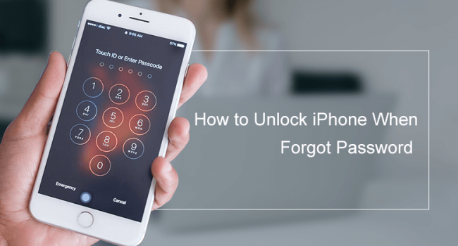 ลืมรหัสผ่าน iPhone หรือ iPhone ถูกปิดใช้งาน