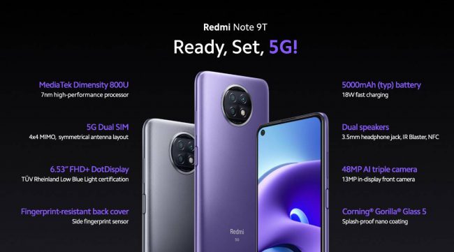 เปิดตัว Redmi-Note-9T-5G