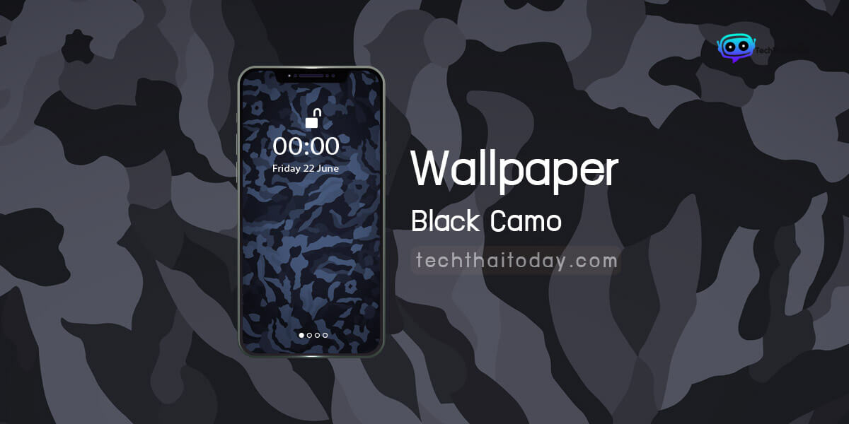 Read more about the article วอลเปเปอร์ (Wallpaper) ชุด Black Camo