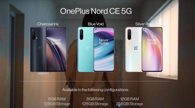 ข้อมูลสเปก OnePlus Nord CE 5G