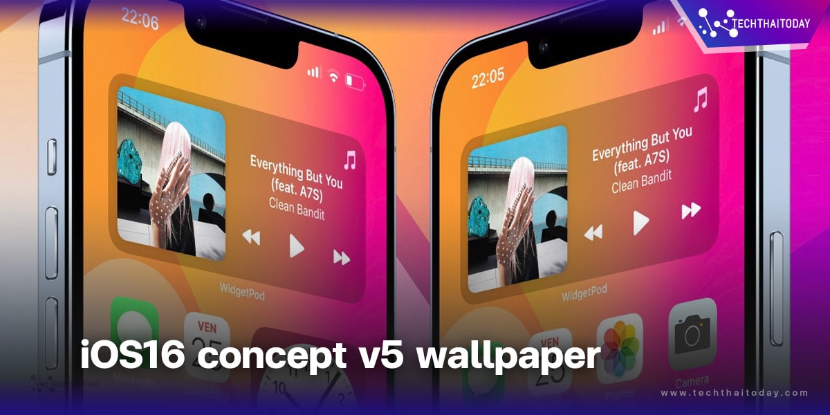 ภาพพื้นหลัง (Wallpaper) iOS16 Concept v5 by AR7