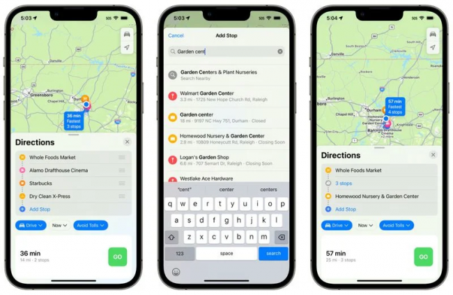 หลังจากการอัพเดต App Maps ใน iOS 16 จะสามารถกำหนดเส้นทางแบบหลายจุดได้