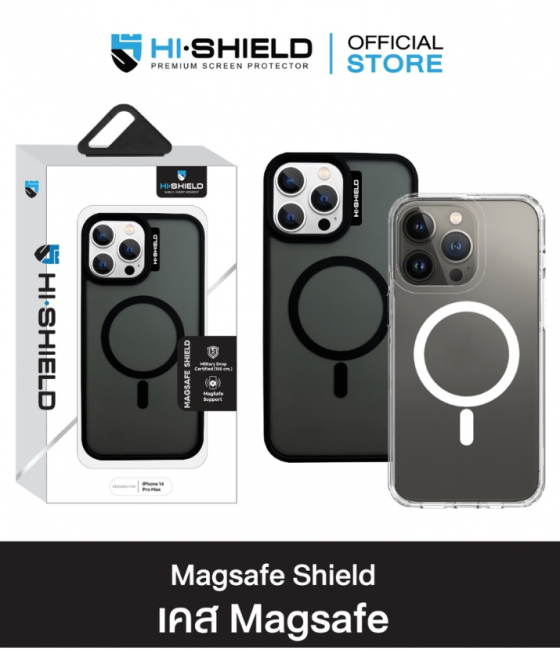 HI-SHIELD Case Magsafe Shield iPhone14 , iPhone 13 Pro max เคสแม่เหล็กกันกระแทก [เคส iPhone14] [เคส iPhone 13 Pro max] 